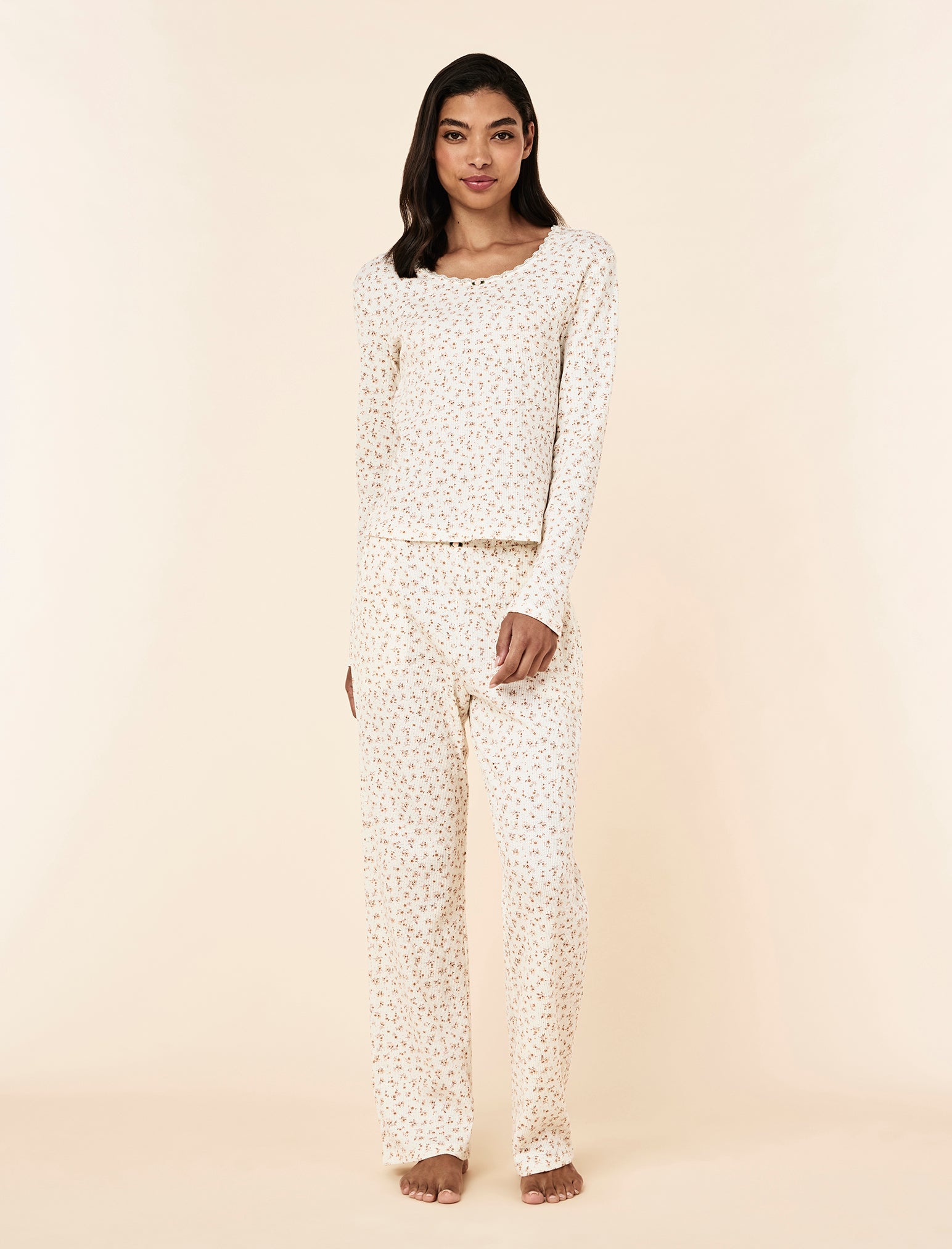 Claire Soft Cotton Waffle PJ Set