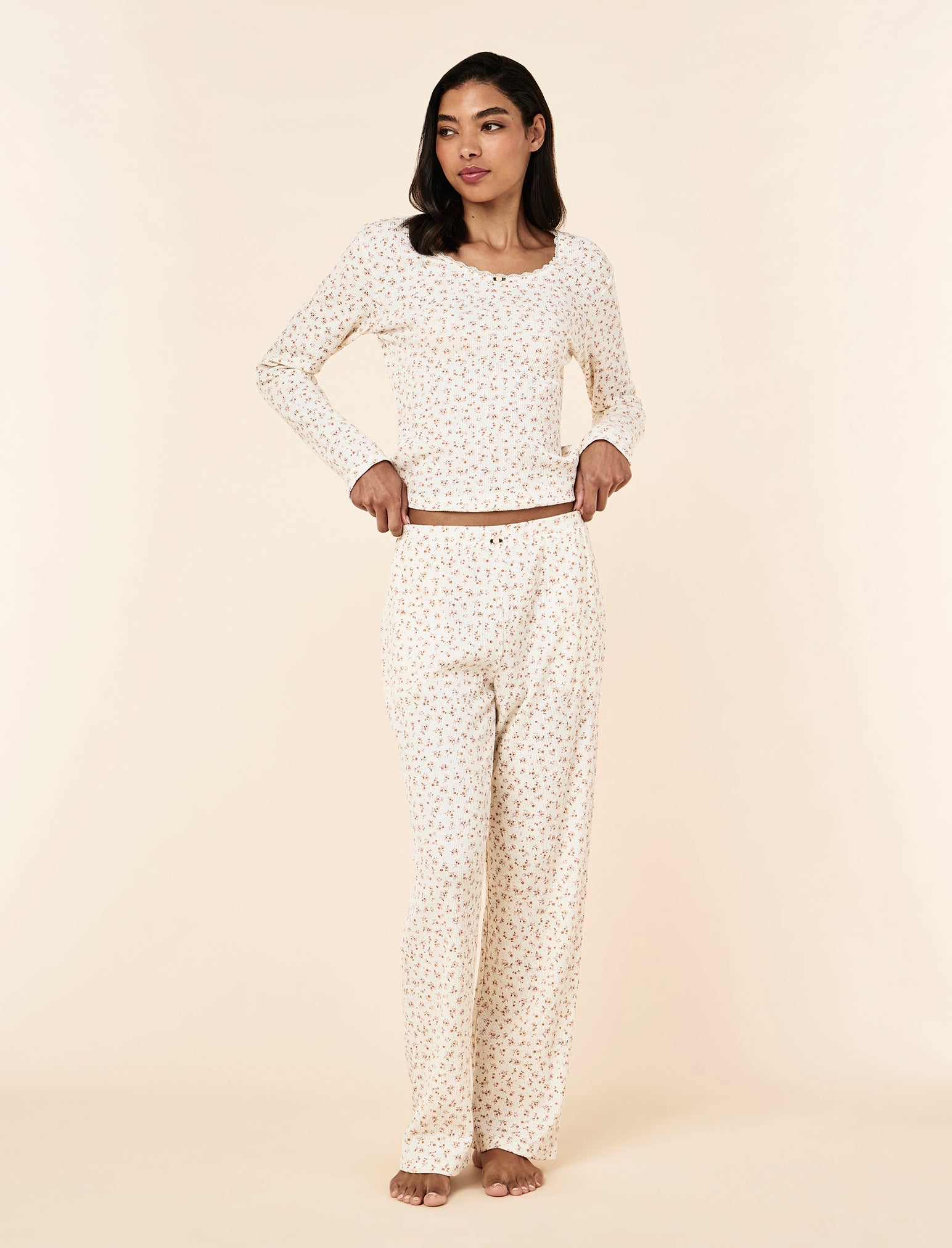 Claire Soft Cotton Waffle PJ Set