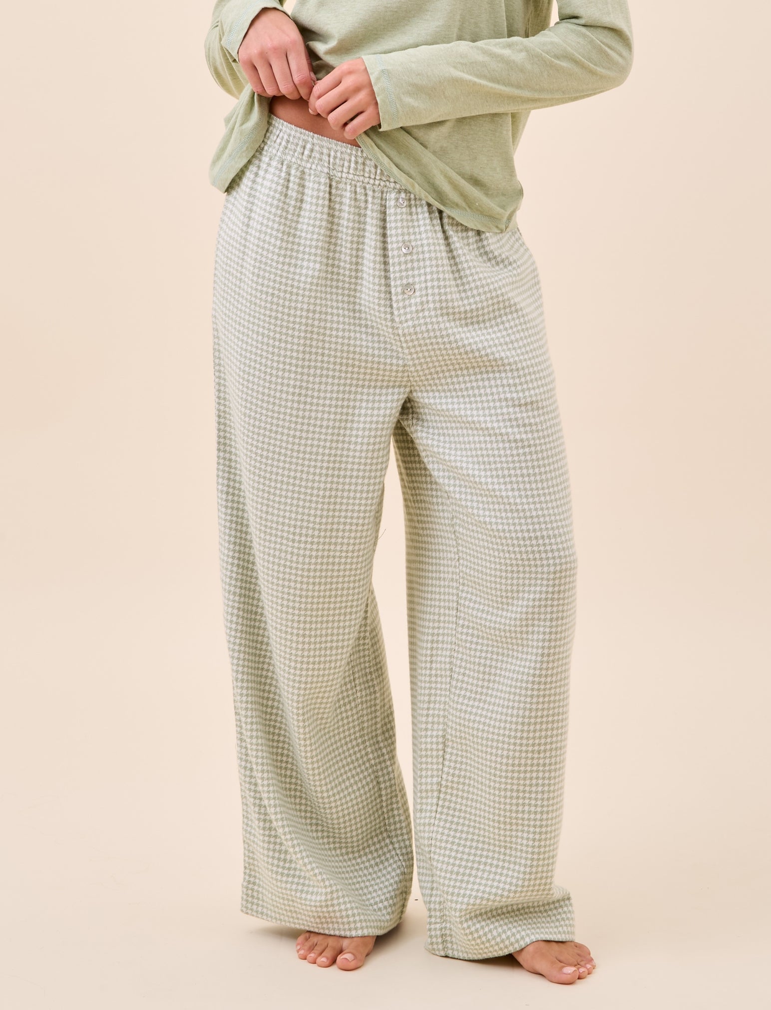 Houndstooth Full Length Pant