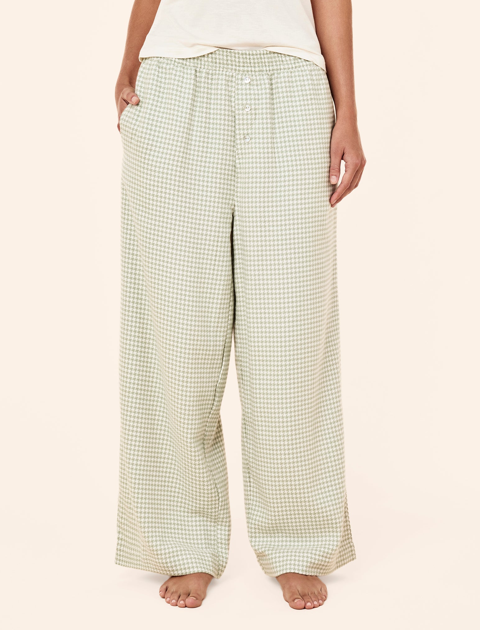 Houndstooth Full Length Pant