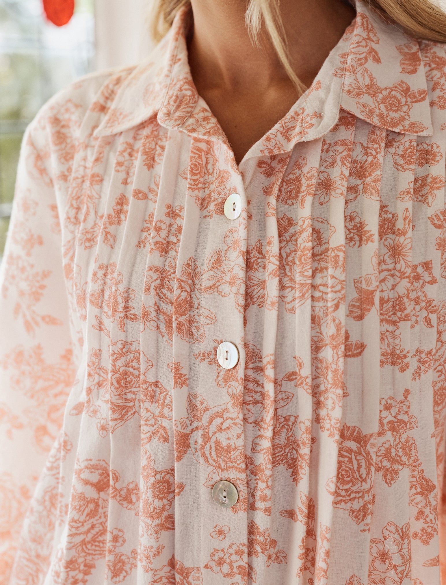 Nostalgia Cosy Pleat Front Nightie