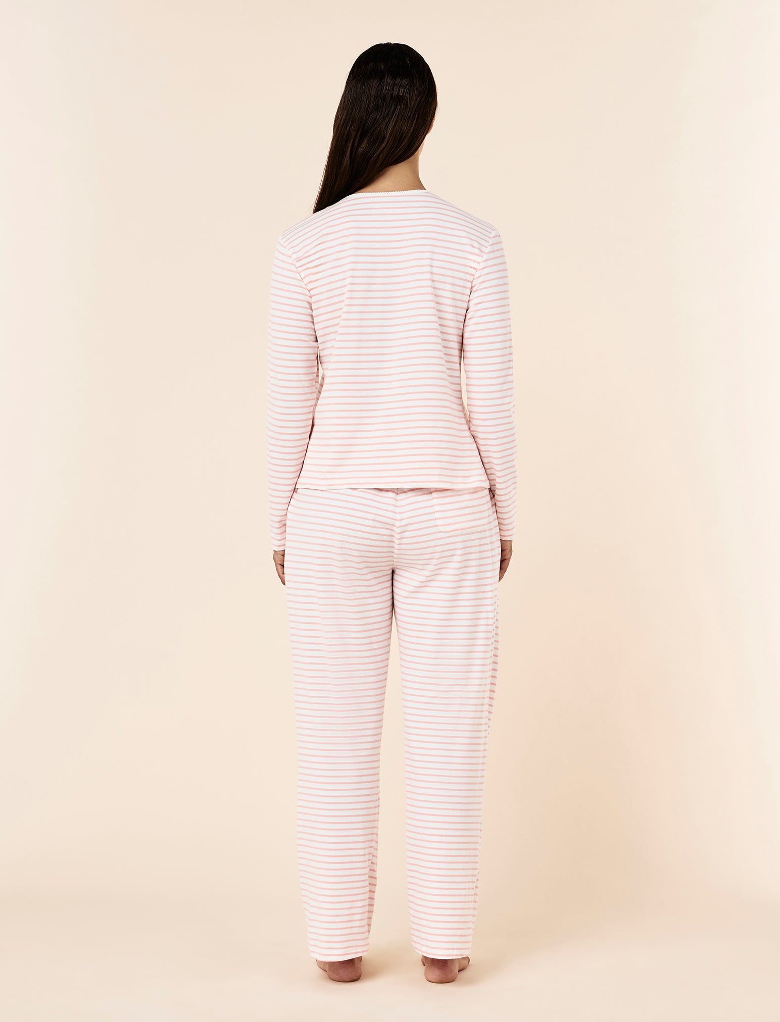 Soft Organic Cotton Knit Full Length Pant