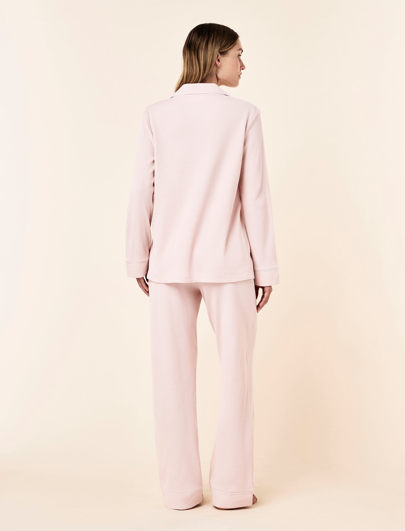 Claire Cotton Waffle Full Length PJ Set