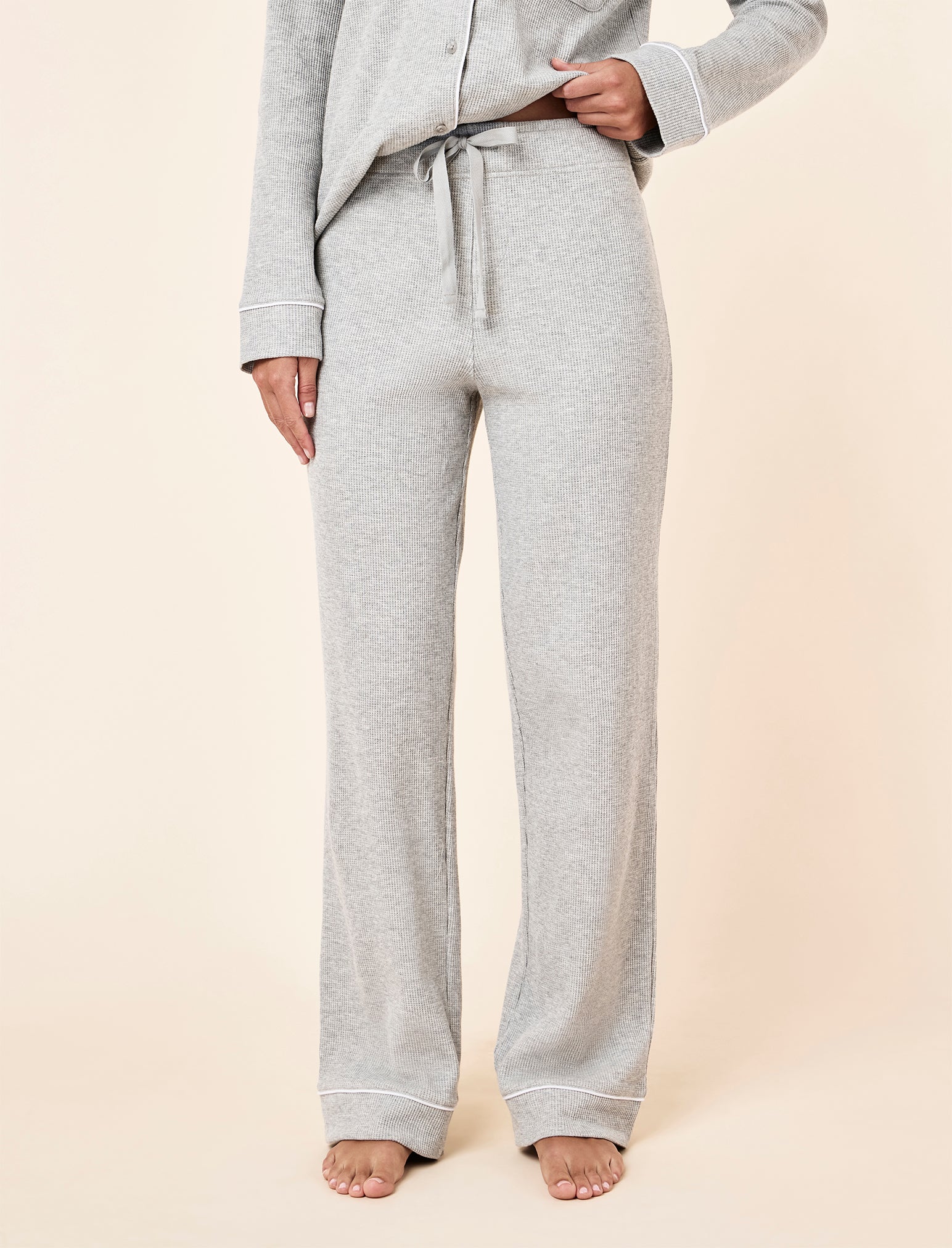 Claire Cotton Waffle Full Length PJ Set