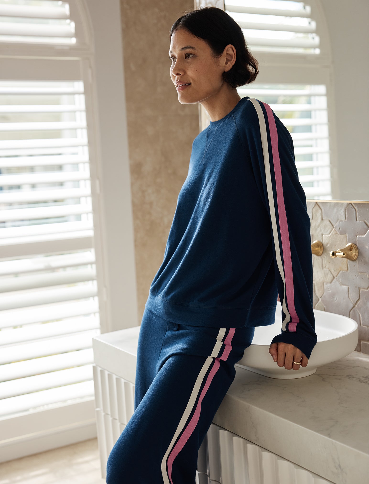 Cosy Kate Stripe Wide Leg Pant