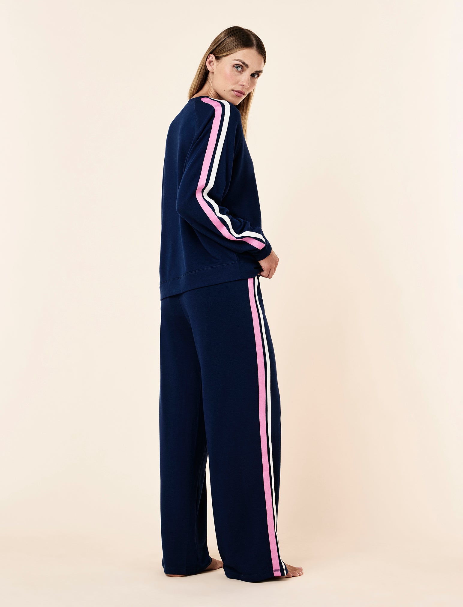 Cosy Kate Stripe Wide Leg Pant