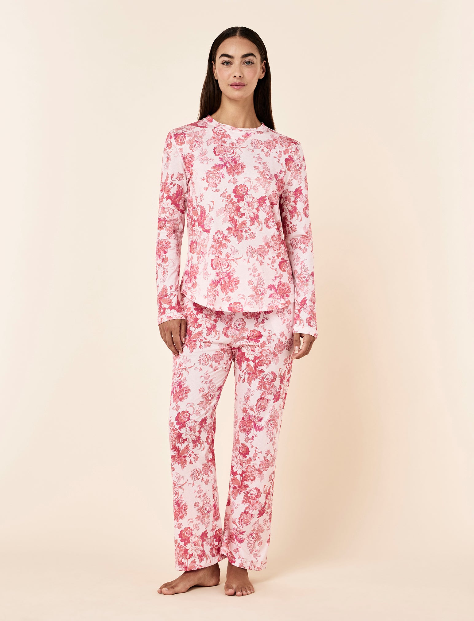 Madelyn Organic Cotton Knit Full Length PJ Set