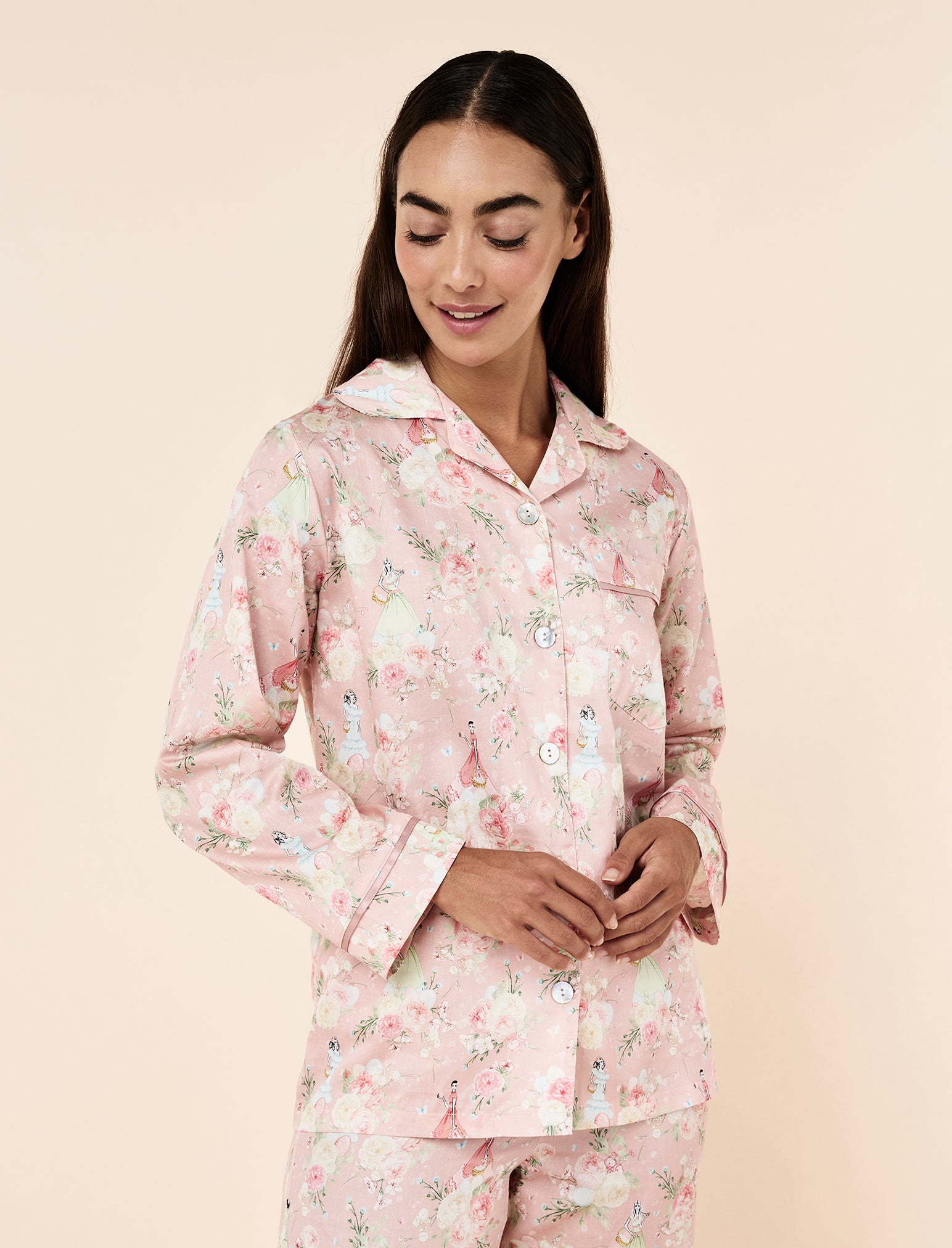 Blush Baskets Full Lentgh PJ Set