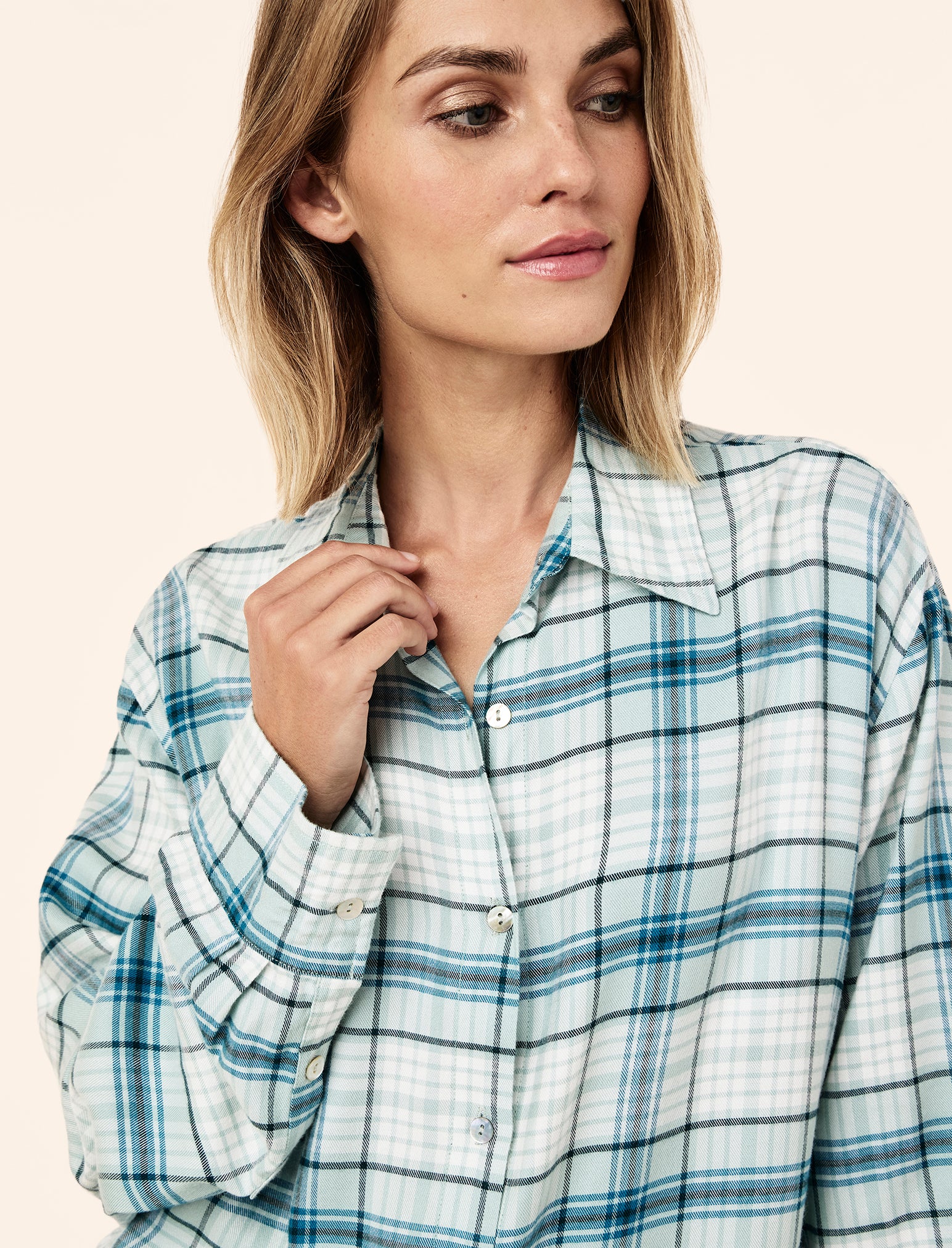 Comfy Plaid Full Length PJ Set