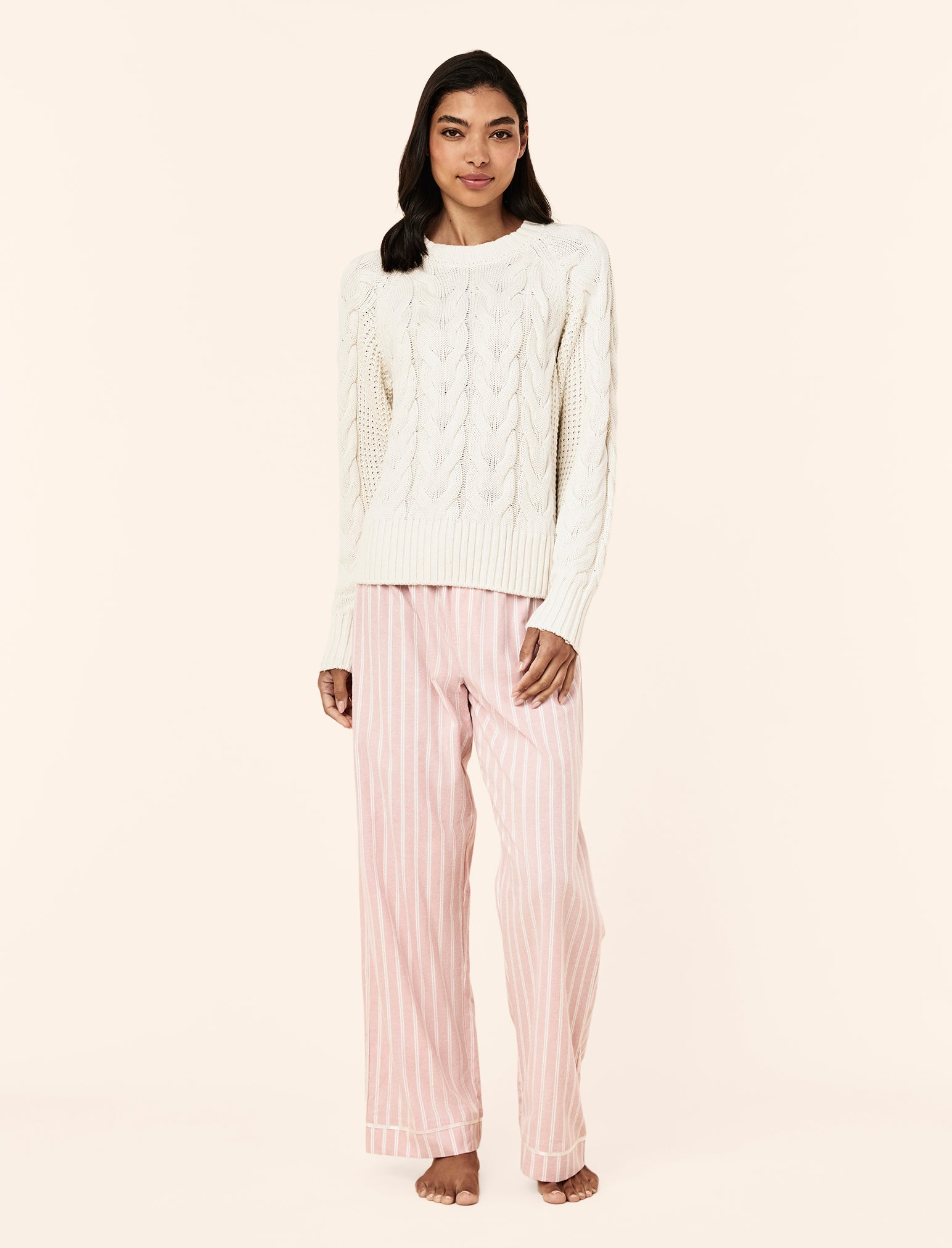 Cosy Cable Cotton Cashmere Jumper