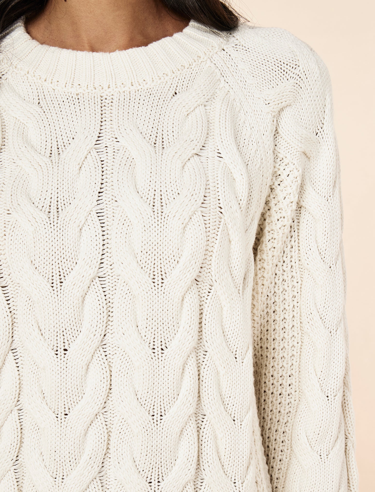 Cosy Cable Cotton Cashmere Jumper