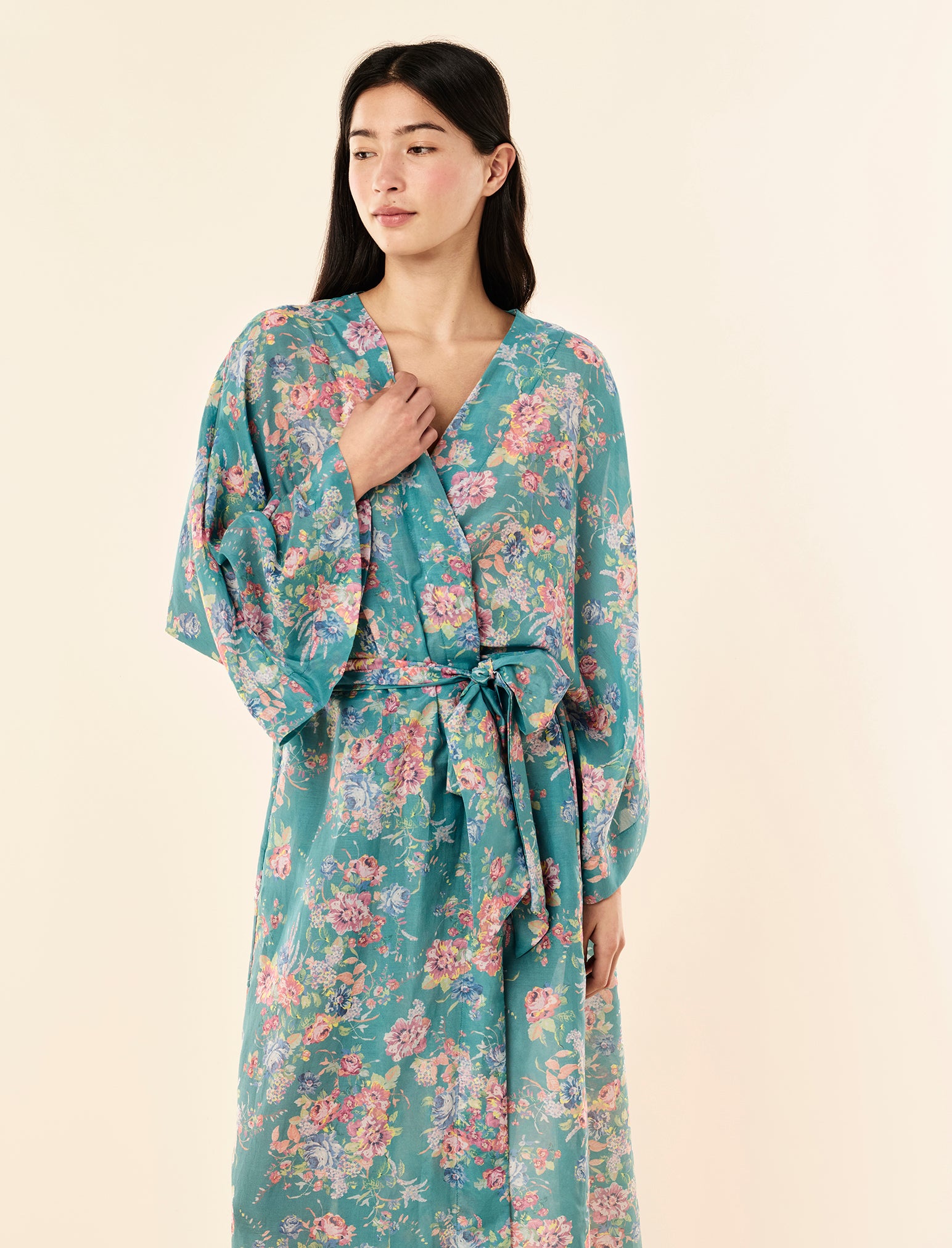 Elise Kimono Maxi Robe