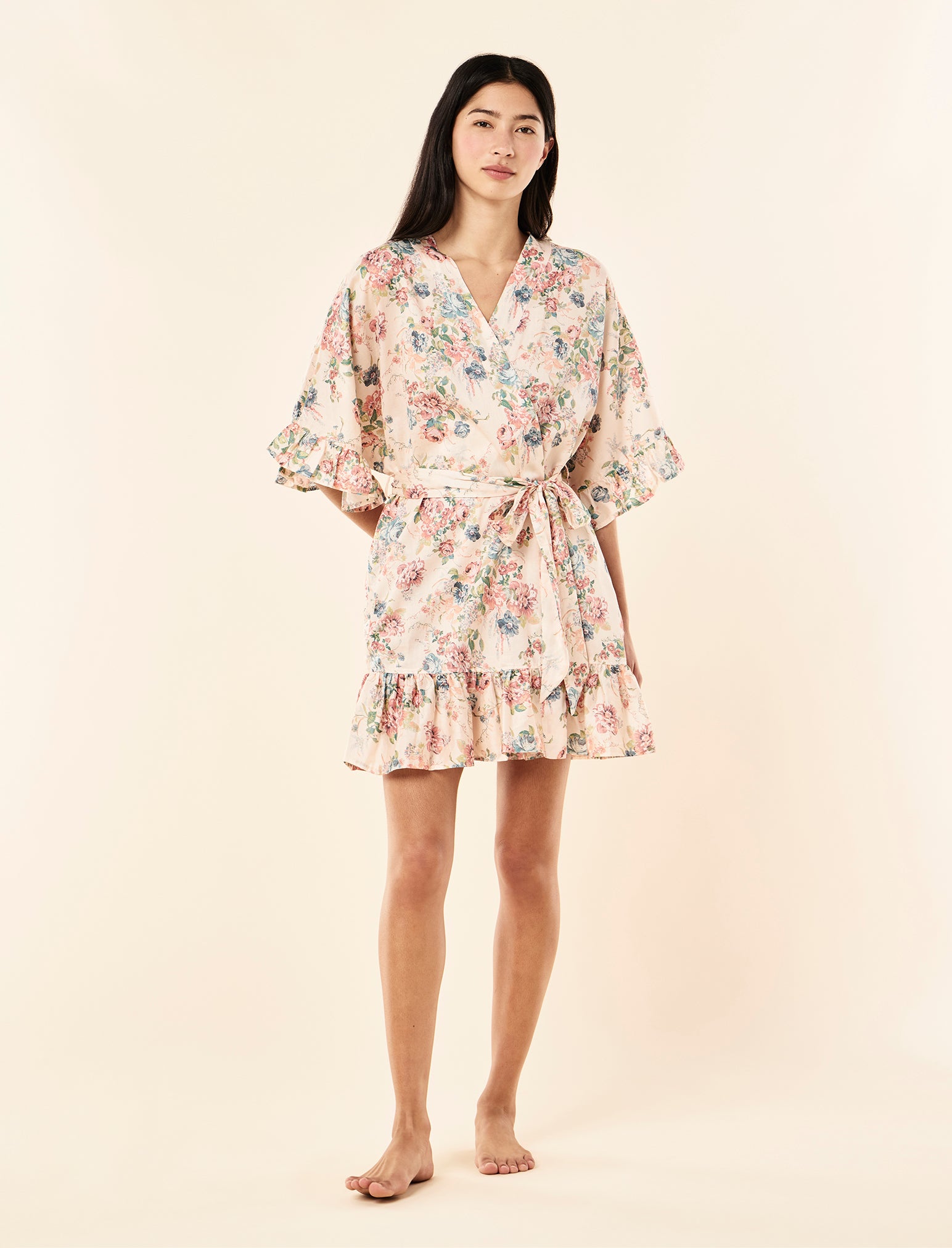 Elise Midi Frill Robe