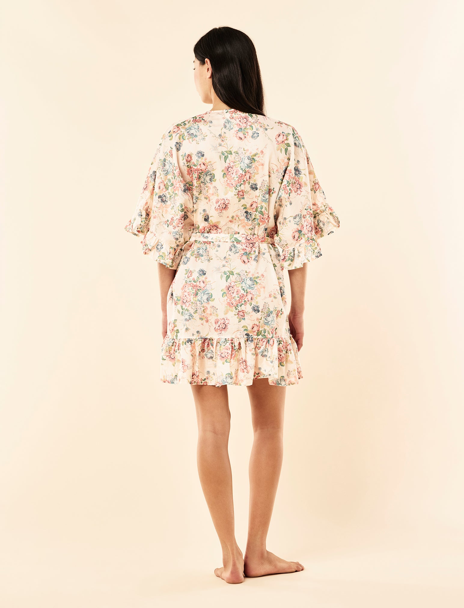 Elise Midi Frill Robe