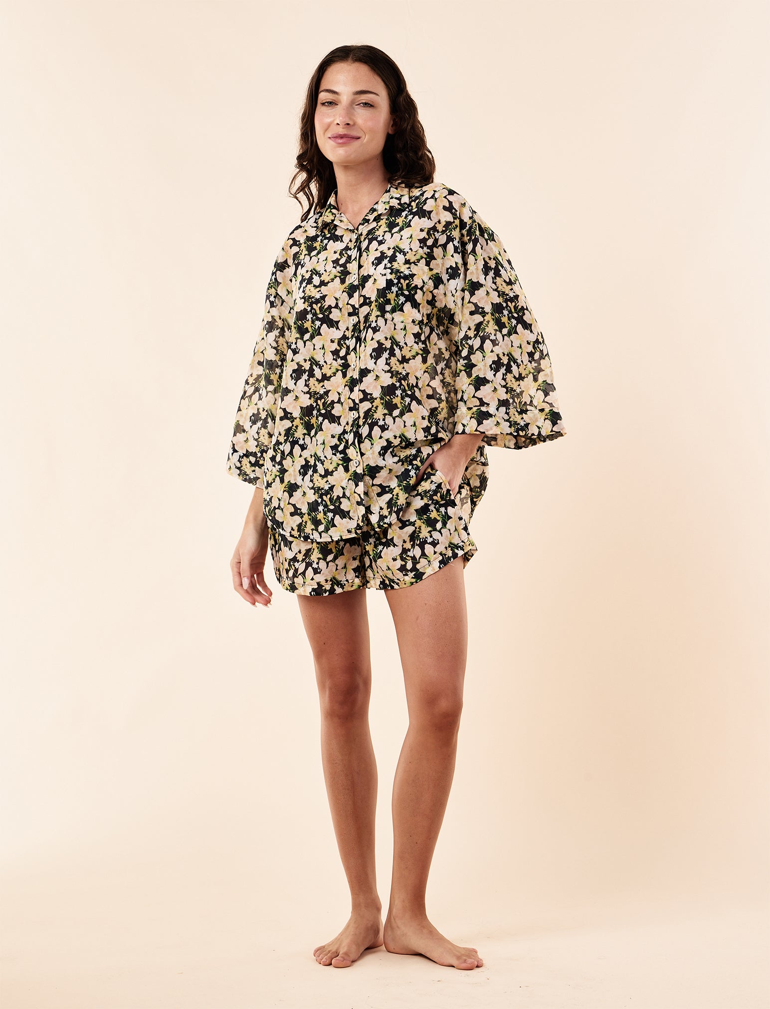 Serena Flowy Boxer PJ Set