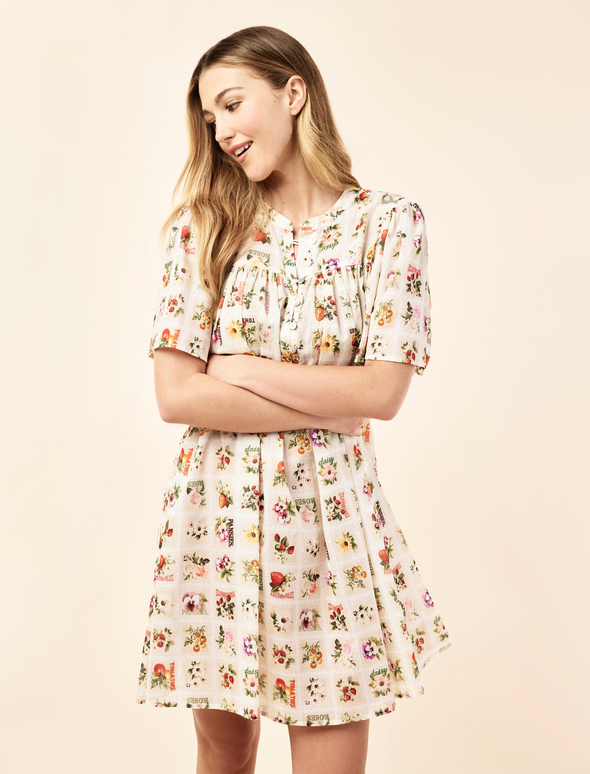 Blooms Gathered Sleeve Nightie