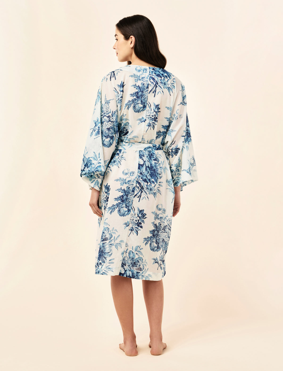 Karen Walker Romantic Floral Midi Wide Sleeve Robe