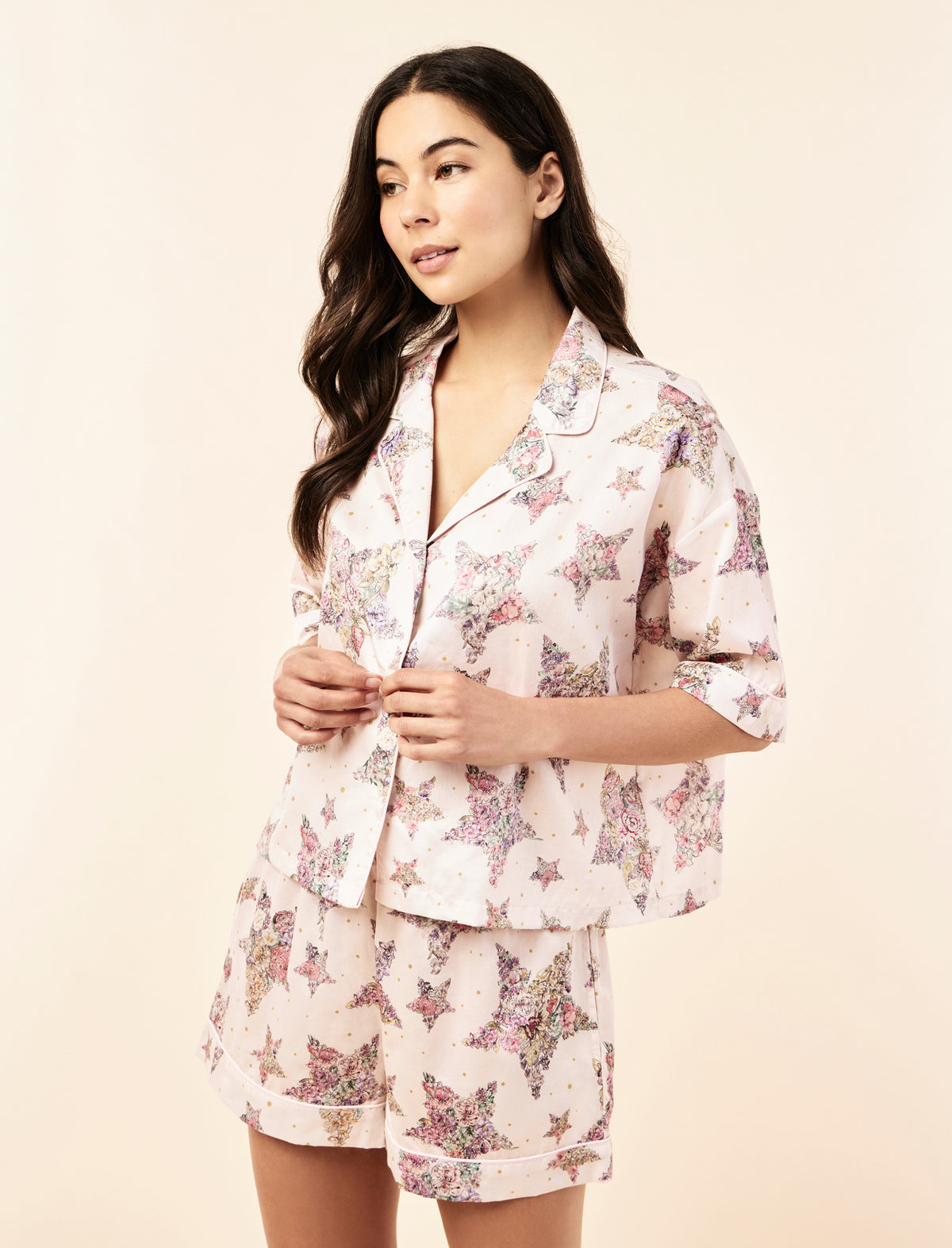 Floral Star Boxer PJ Set