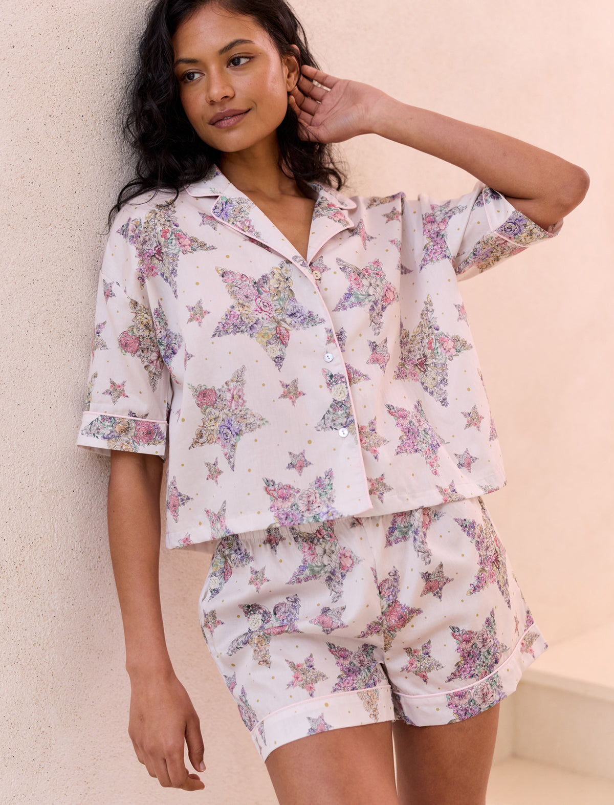 Floral Star Boxer PJ Set