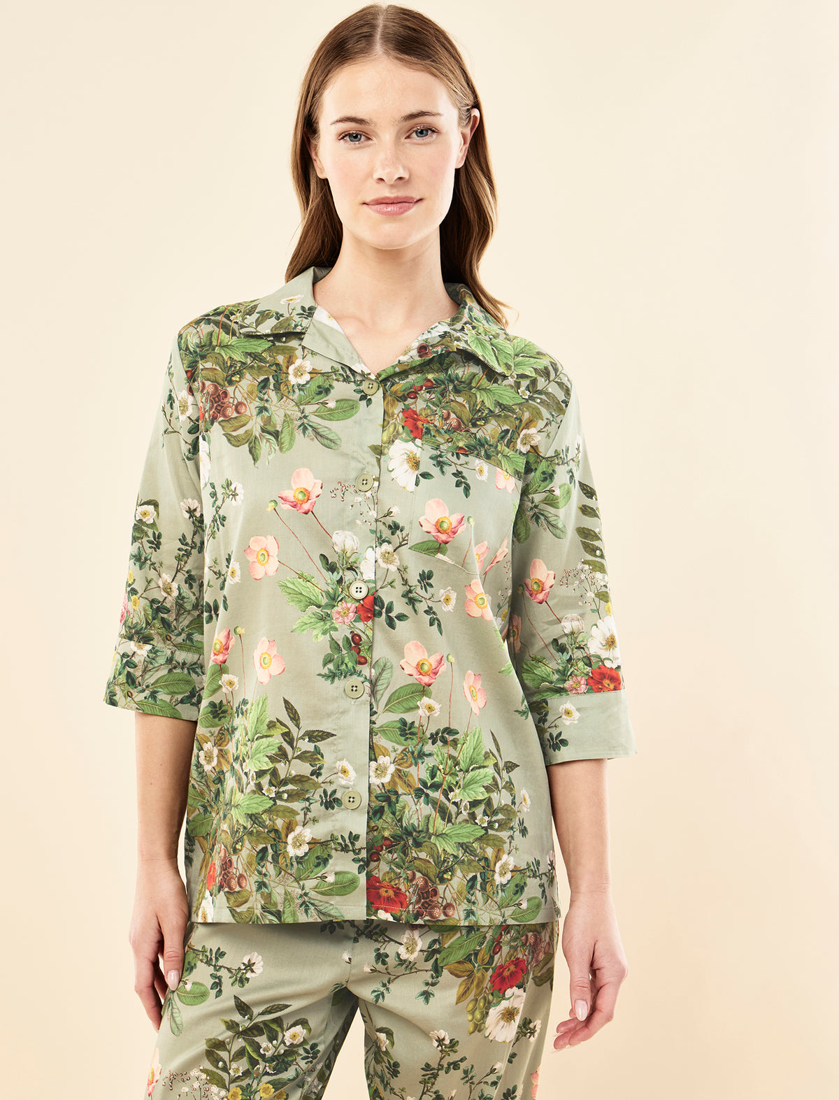 Karen Walker Love Letter Crop PJ Set