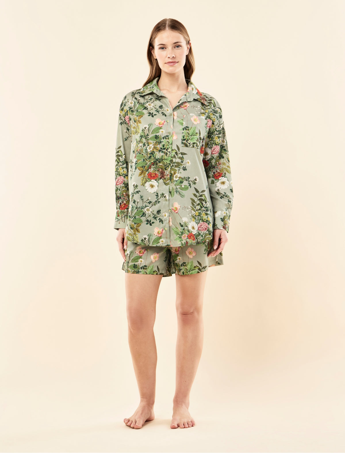 Karen Walker Love Letter Long Sleeve Boxer PJ Set