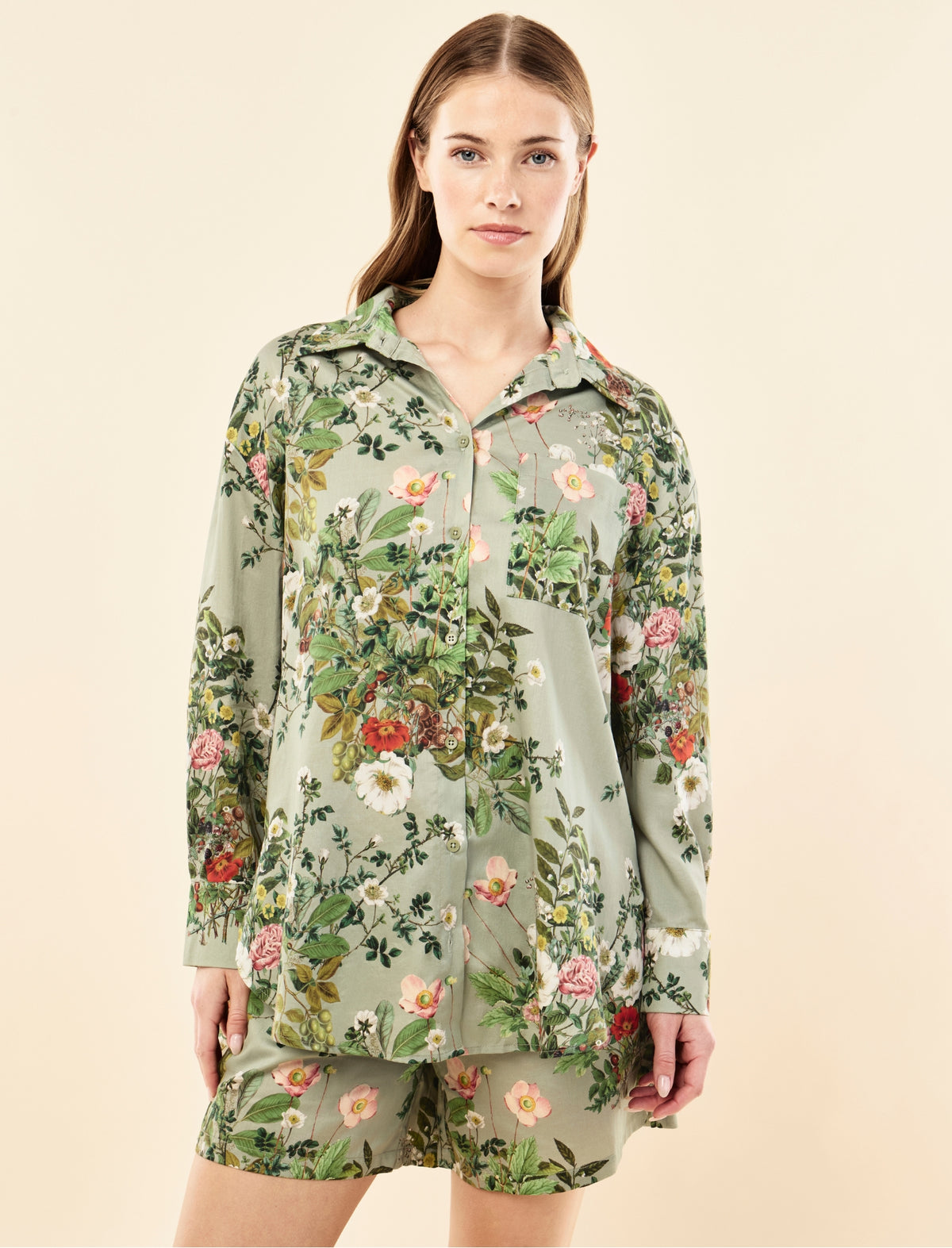 Karen Walker Love Letter Long Sleeve Boxer PJ Set