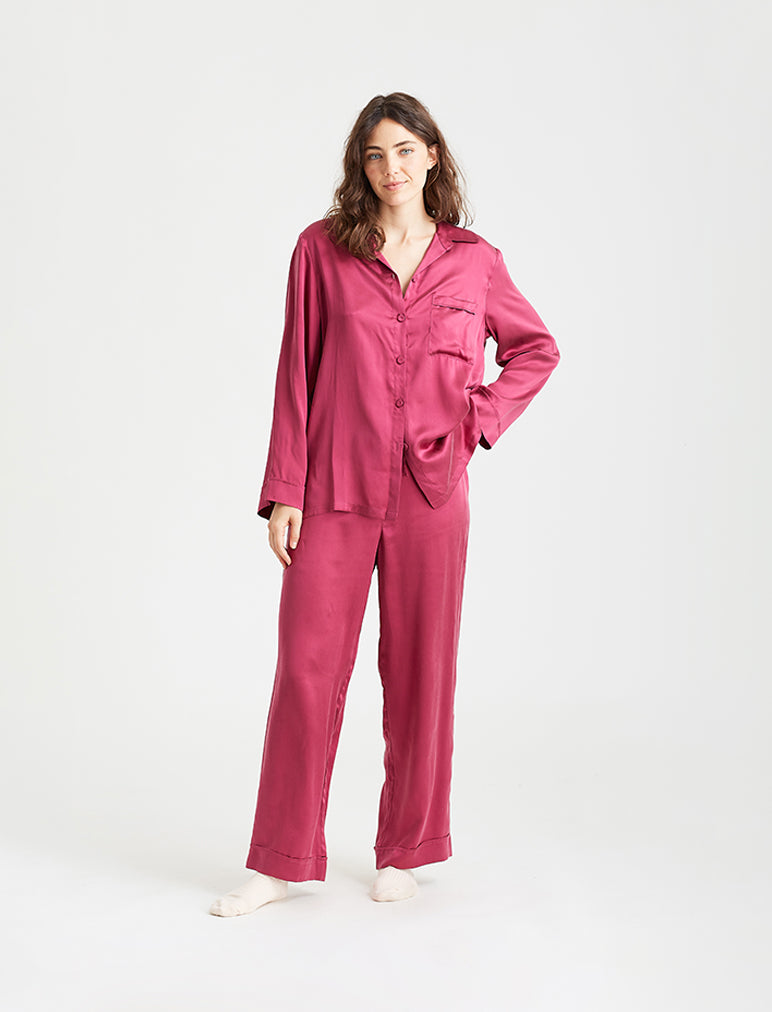 Audrey Pure Silk Full Length PJ