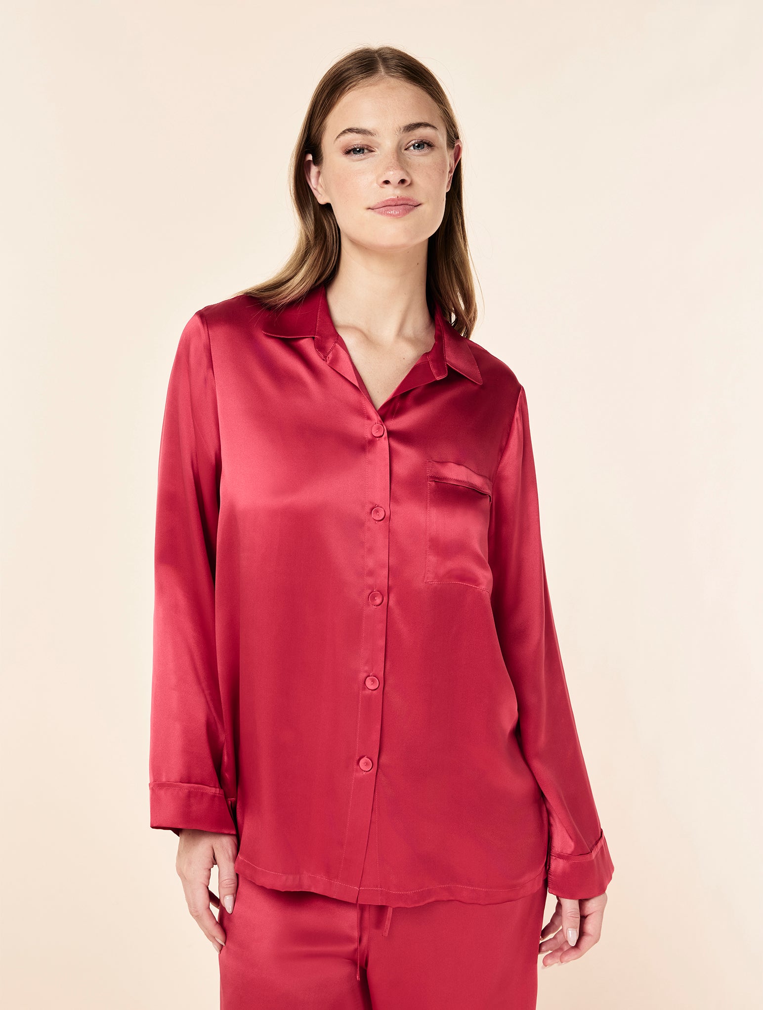 Audrey Washable Silk Full Length PJ Set