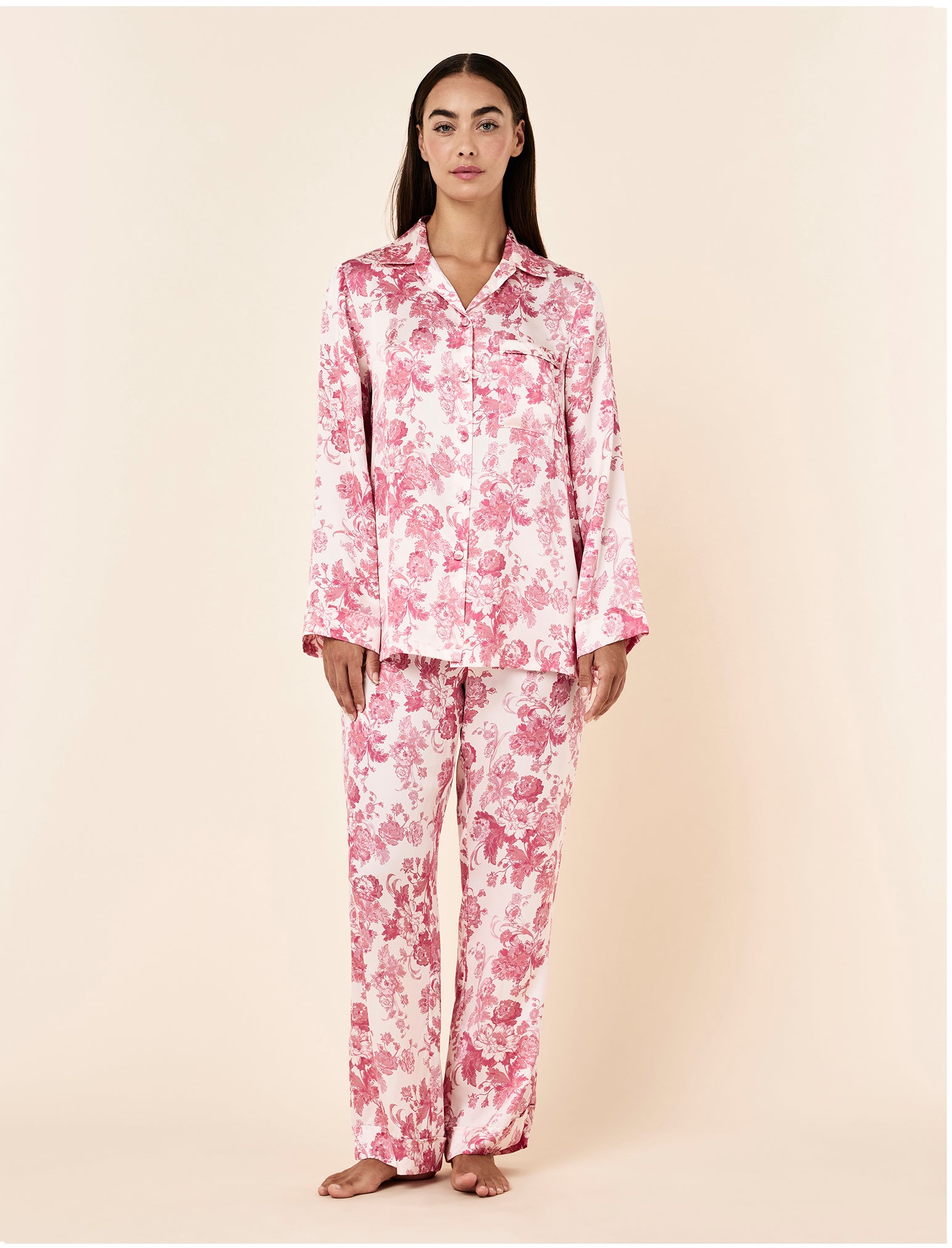 Madelyn Silk Full Length PJ Set