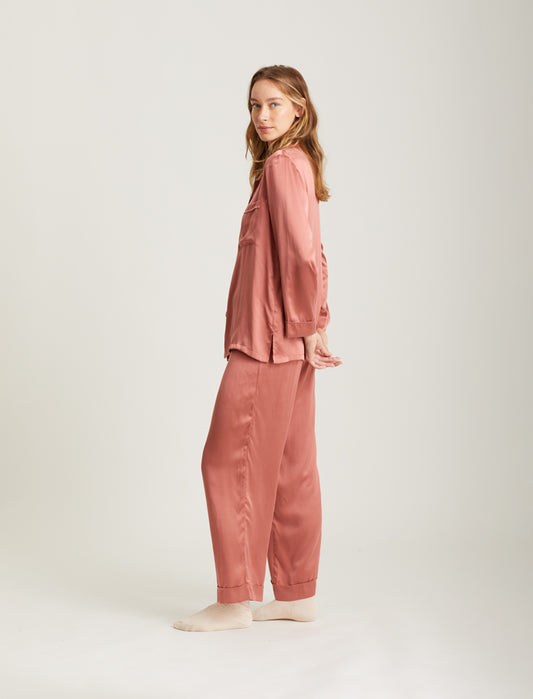 Audrey Pure Silk Full Length PJ