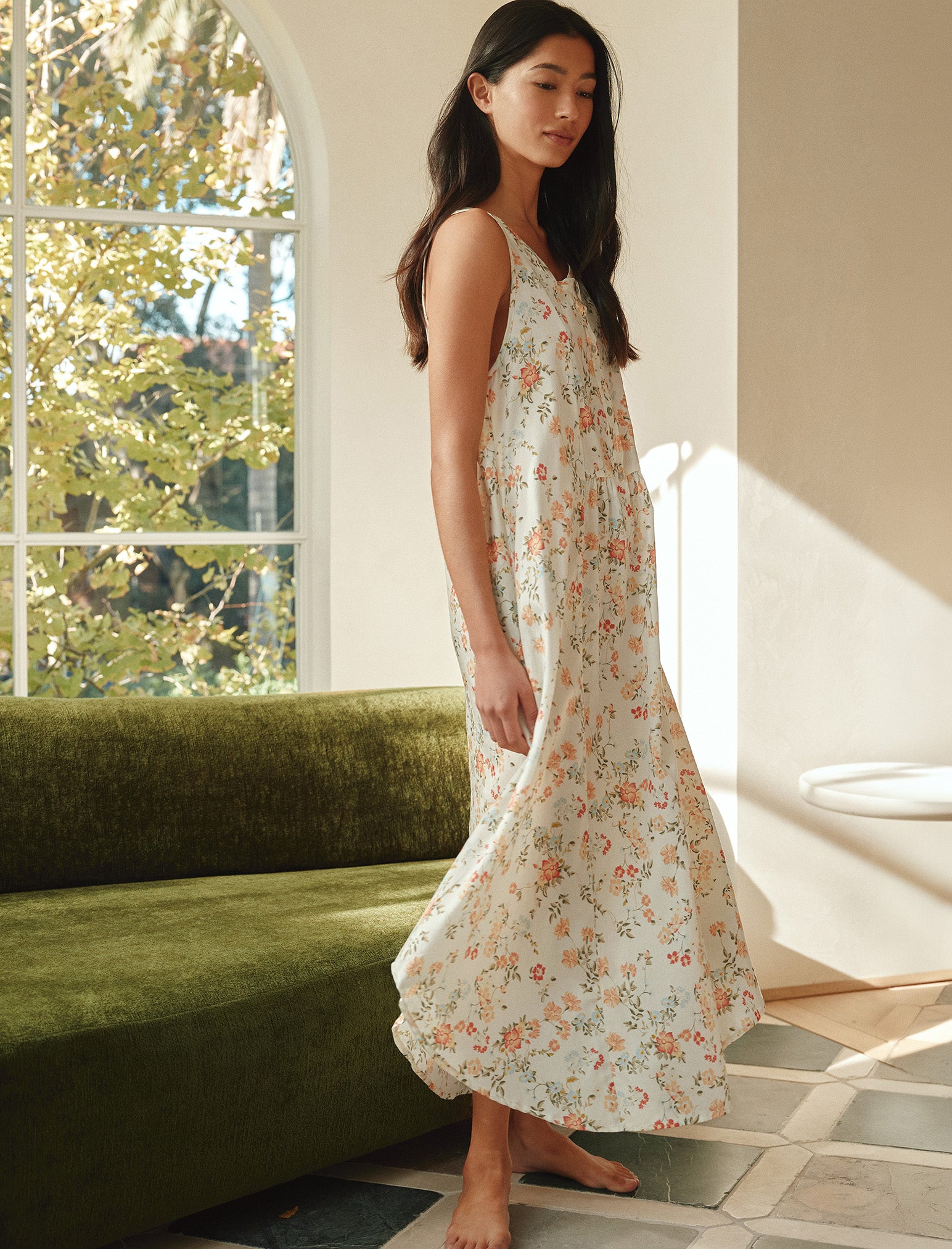 Amber Panel Front Maxi Nightie