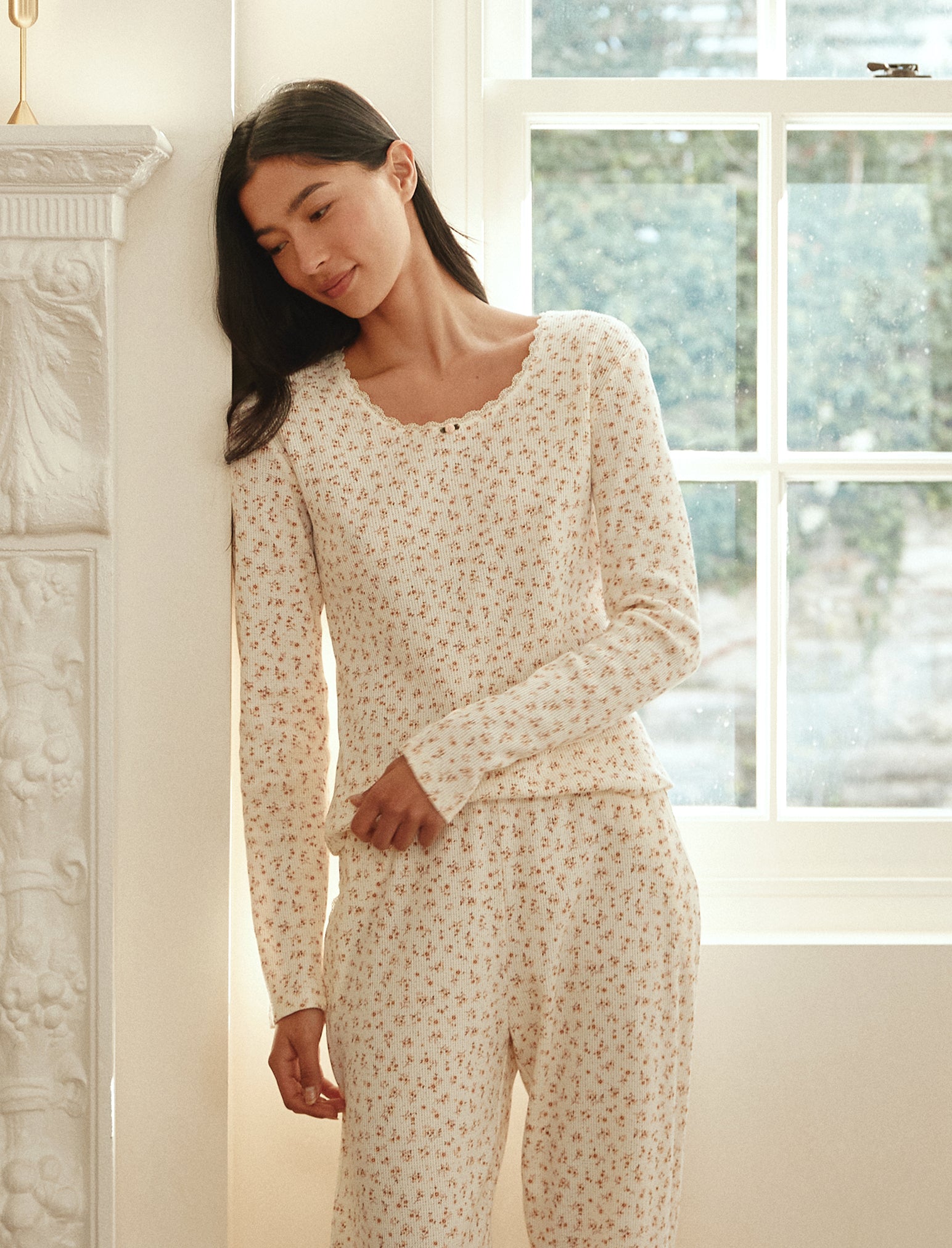 Claire Soft Cotton Waffle PJ Set