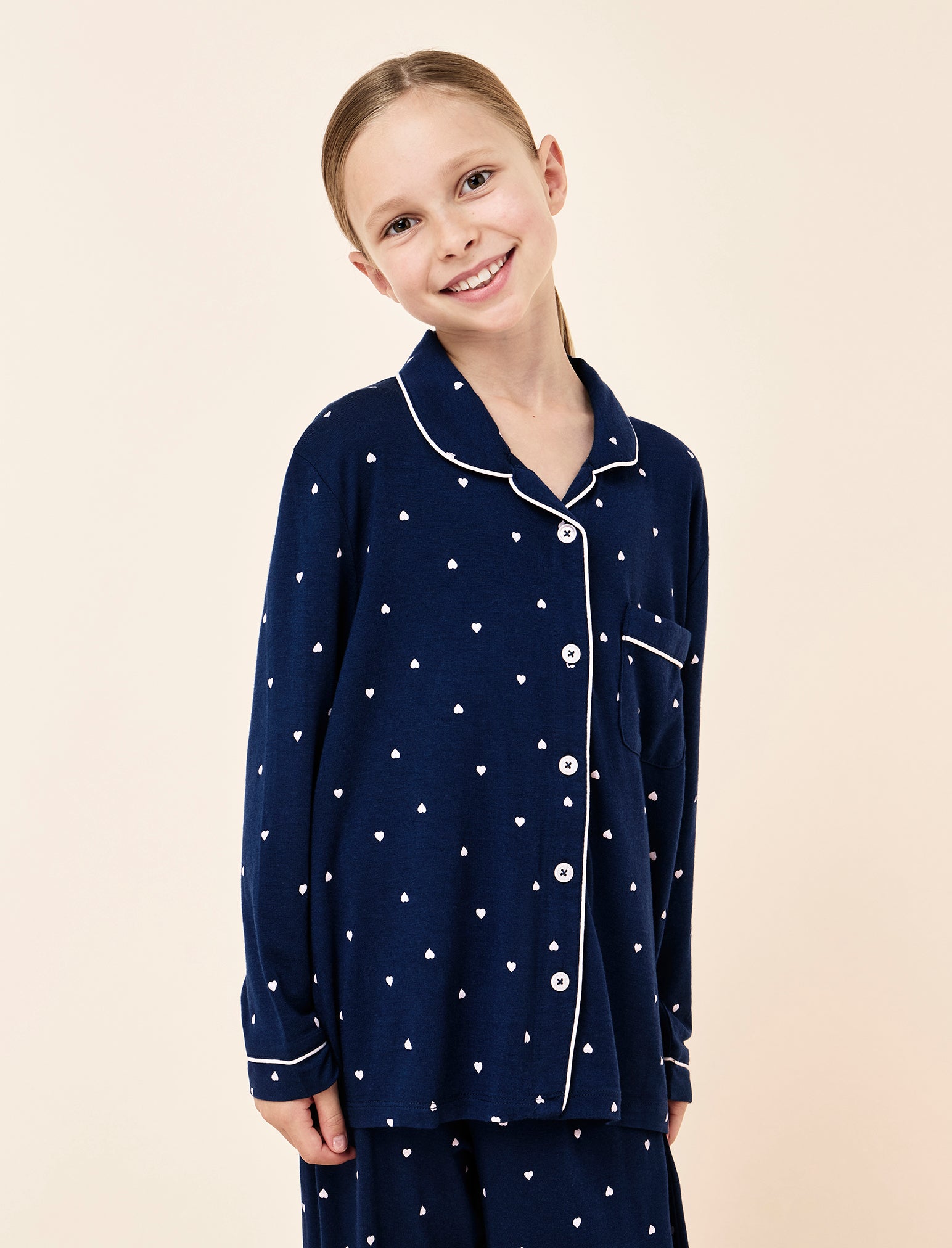 Kids Kate Hearts Full Length PJ Set