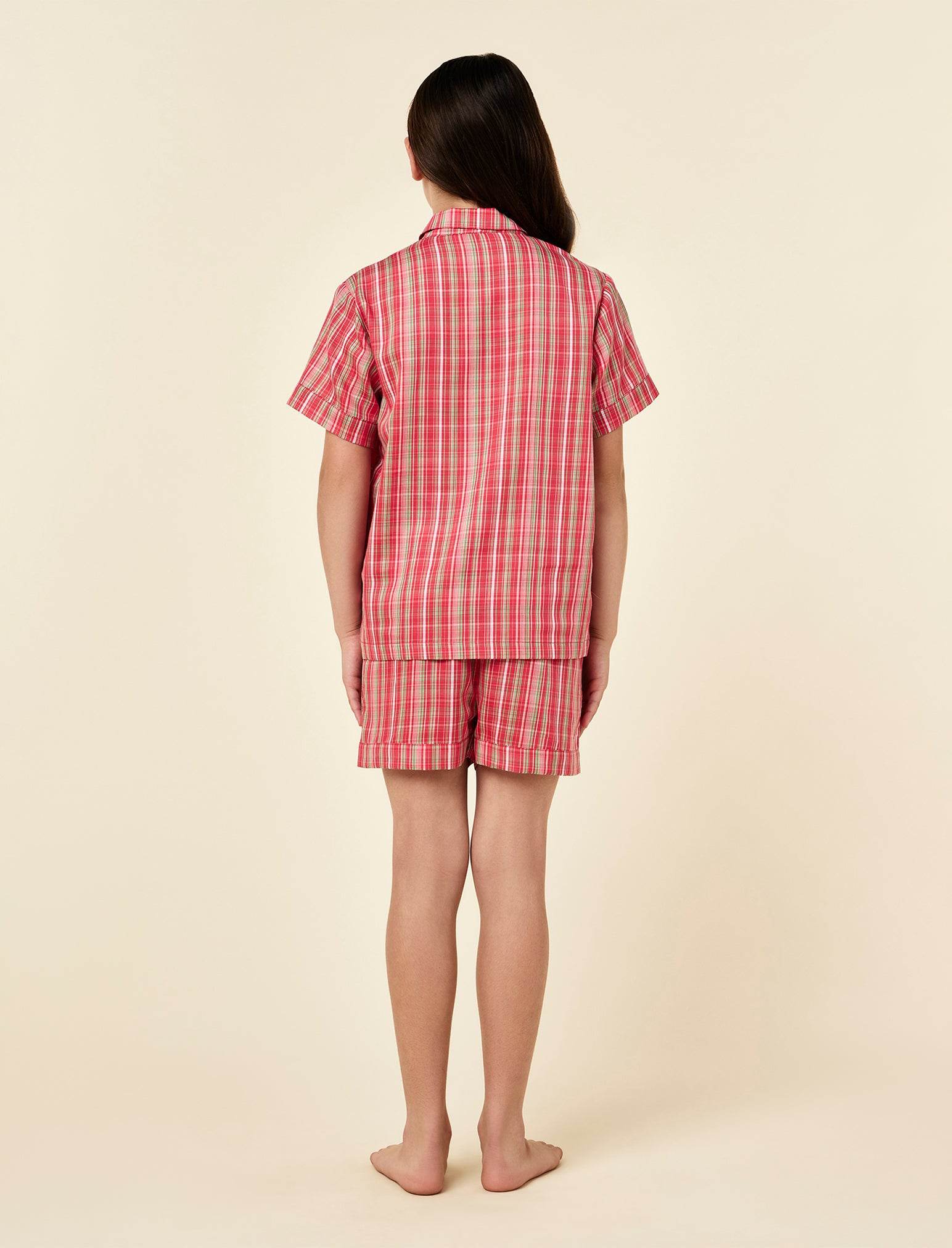 Kids Holiday Plaid PJ Boxer Set