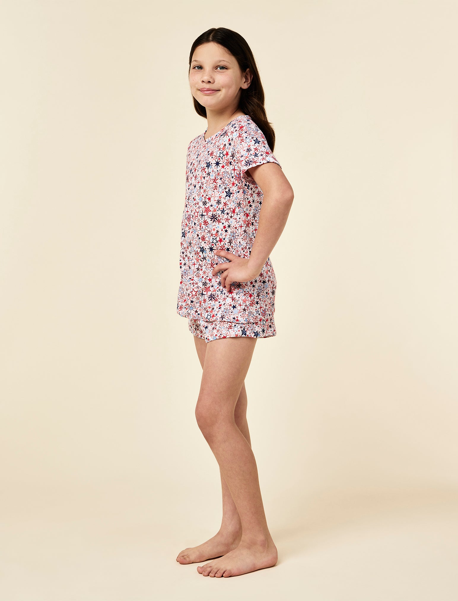 Kids Christmas Stars Knit Boxer PJ Set