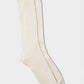 Organic Cotton Rib Socks in Ecru
