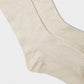 Organic Cotton Rib Socks in Ecru