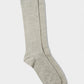 Organic Cotton Rib Socks in Grey