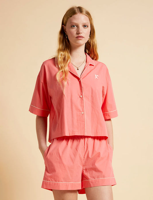 Karen Walker Runaway Girl Crop Boxer PJ Set