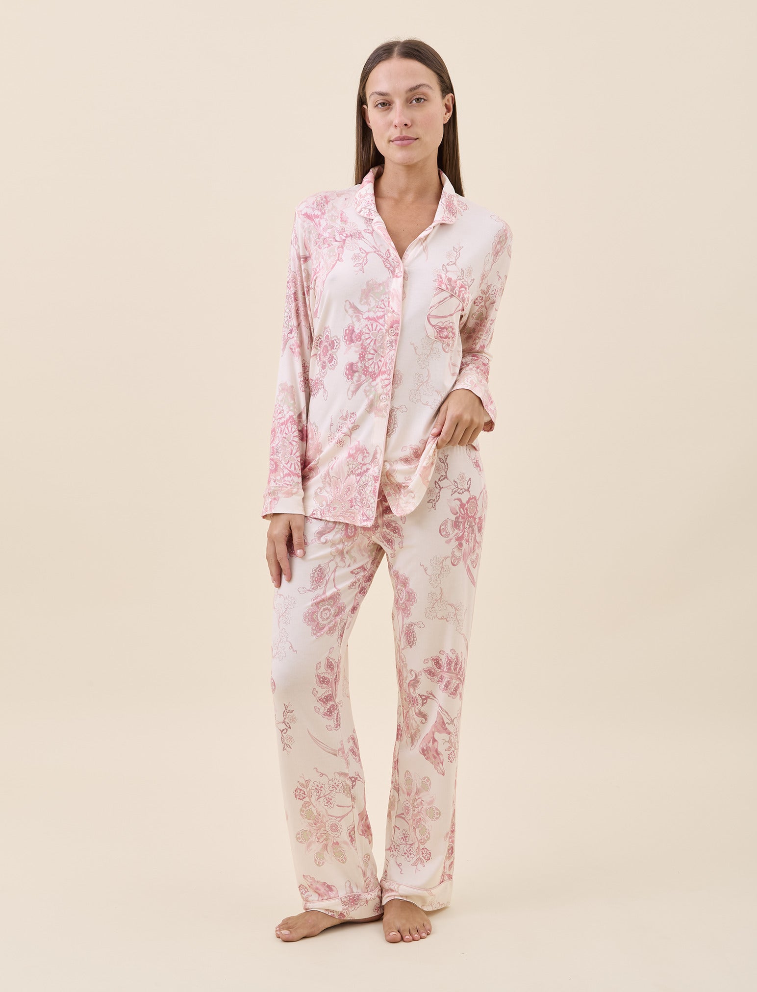 Kate Modal Soft Full Length PJ Set