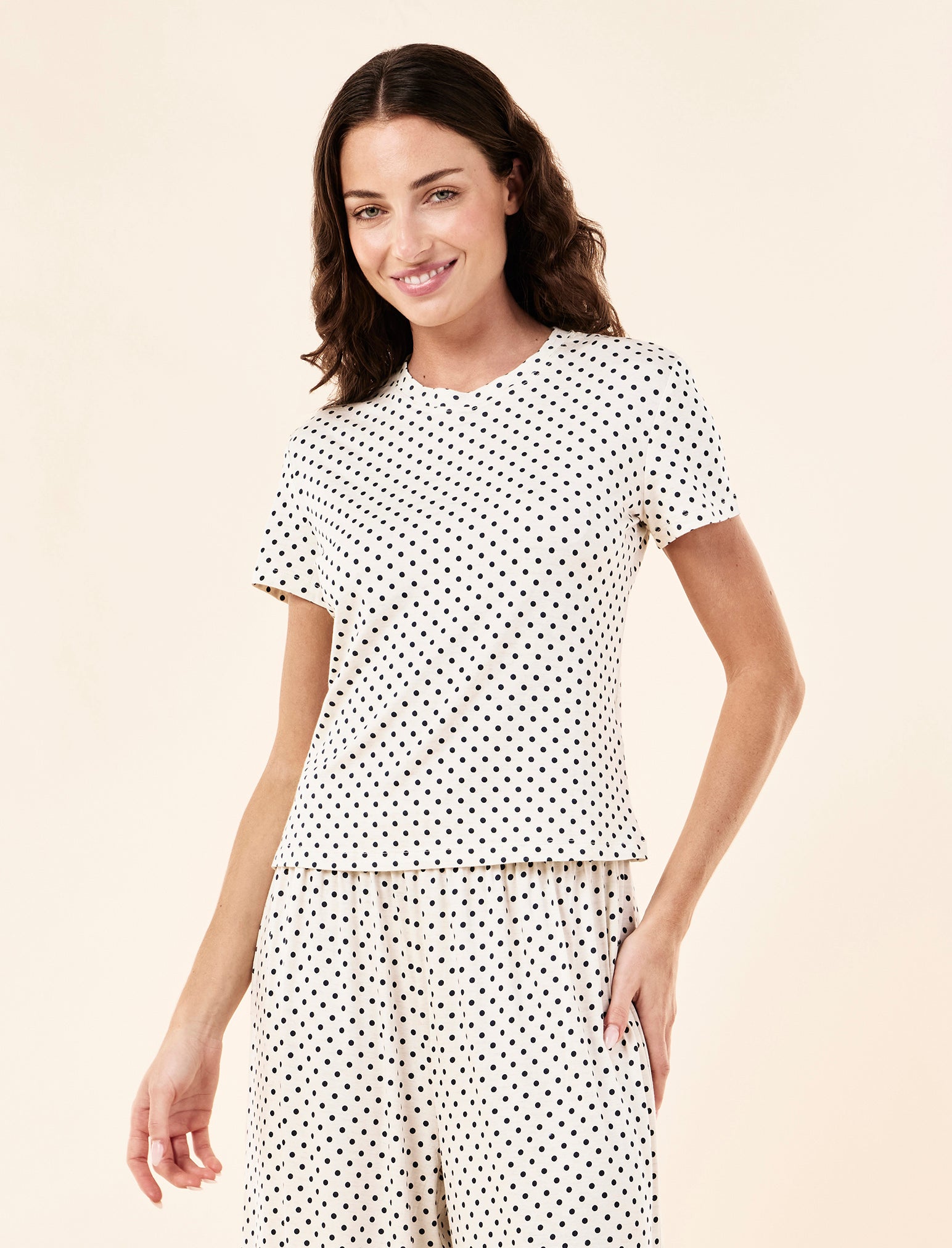 Kate Modal Soft Tee & Wide Leg Pant