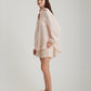 Ashley Textured Cotton Oversized Shirt