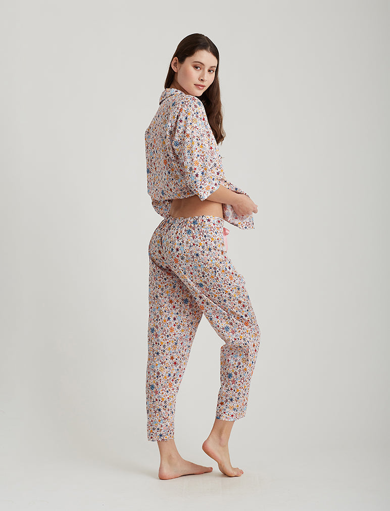 Christmas Stars Crop PJ Set