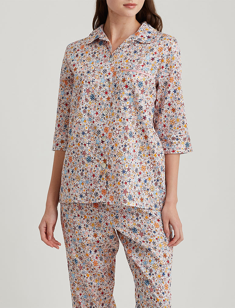 Christmas Stars Crop PJ Set