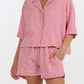 Seersucker Gingham Boxer PJ Set
