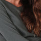 Super Soft Waffle V-Neck Long Sleeve Top