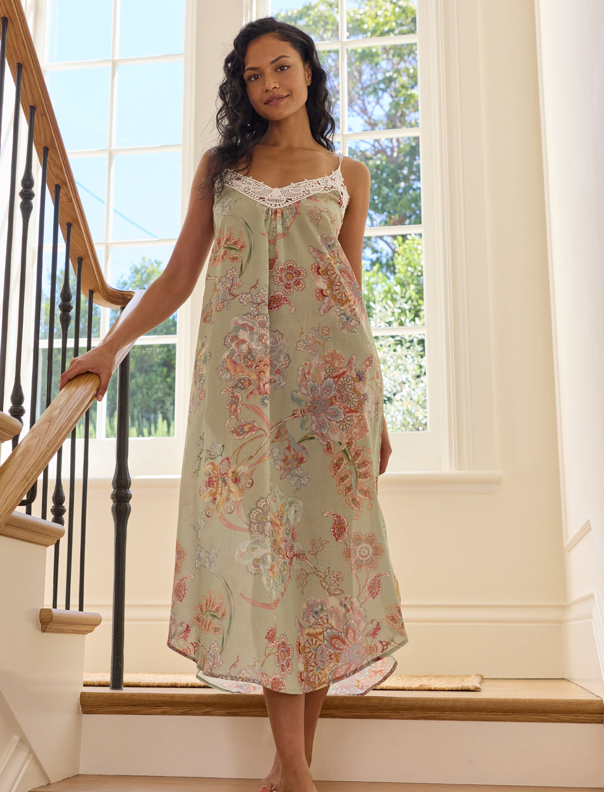 Coco Lace Front Maxi Nightie