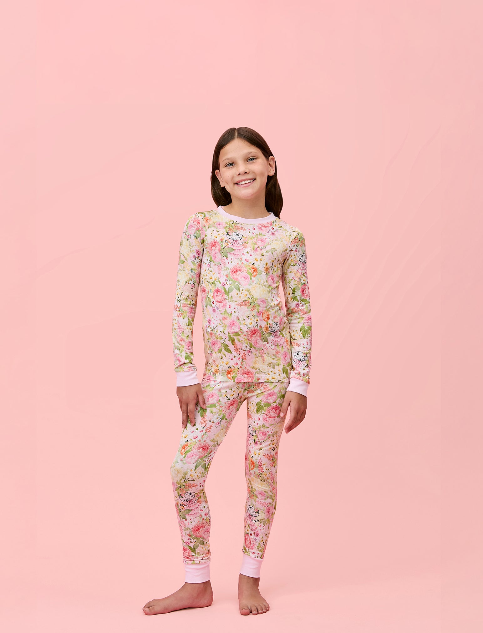 Claris Secret Garden Kids Modal Soft PJ Set
