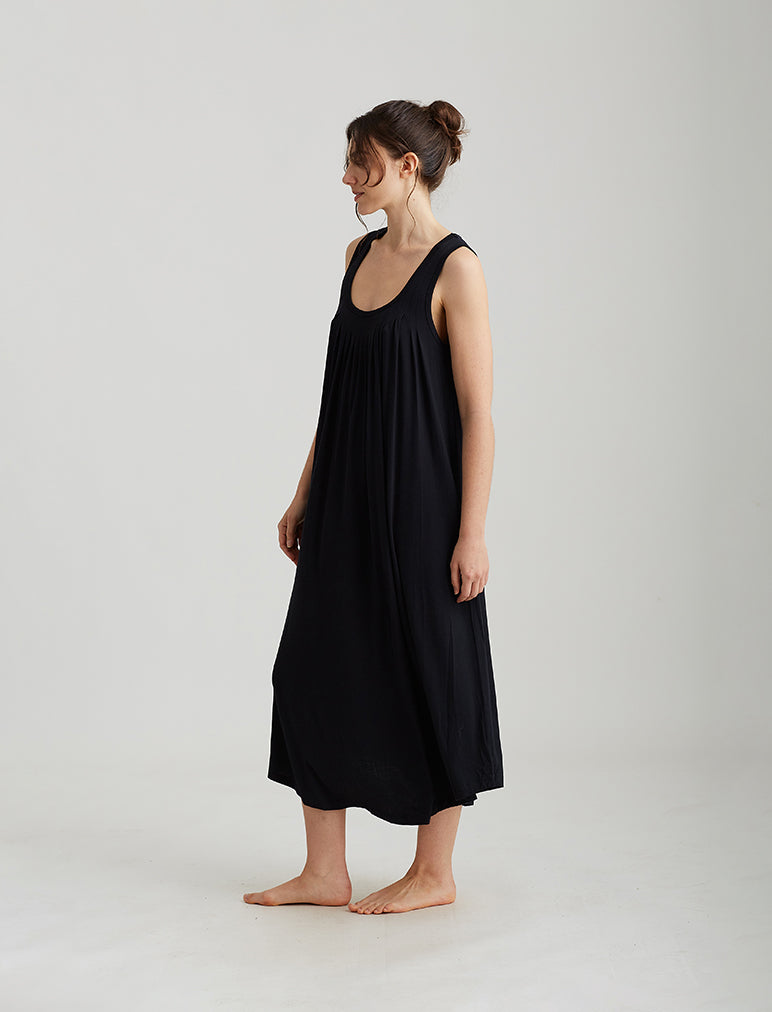 Kate Modal Soft Pleat Front Maxi Nightie