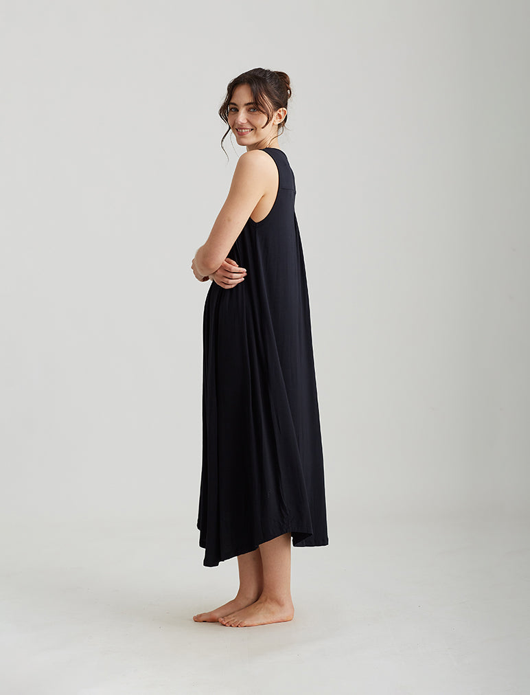 Kate Modal Soft Pleat Front Maxi Nightie